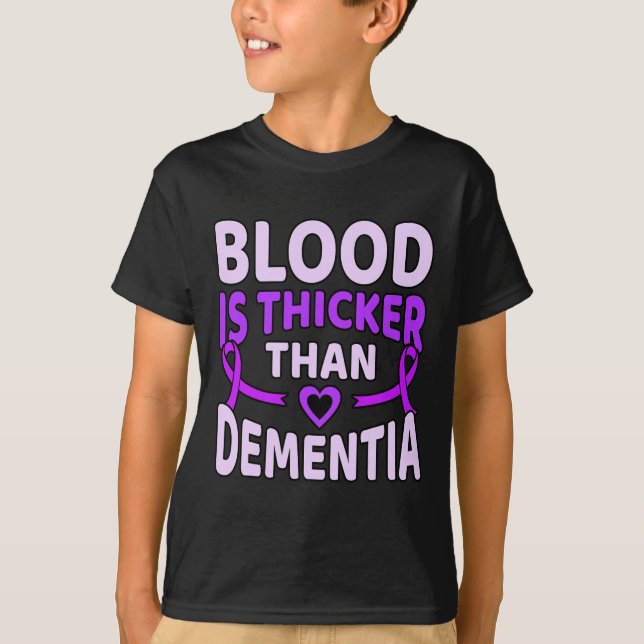 T-shirt Est plus épais que l'Alzheimer de la démence (Devant)