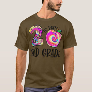 T-shirt Est Pour 2E Année Tie Dye Retour À L'École Étudian