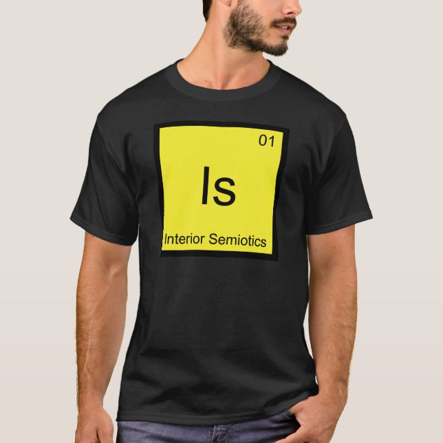 T-shirt Est - Symbole d'élément de chimie sémiotique intér (Devant)