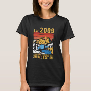 T-shirt Est. Vintage 2009 Limited Edition 16e anniversaire