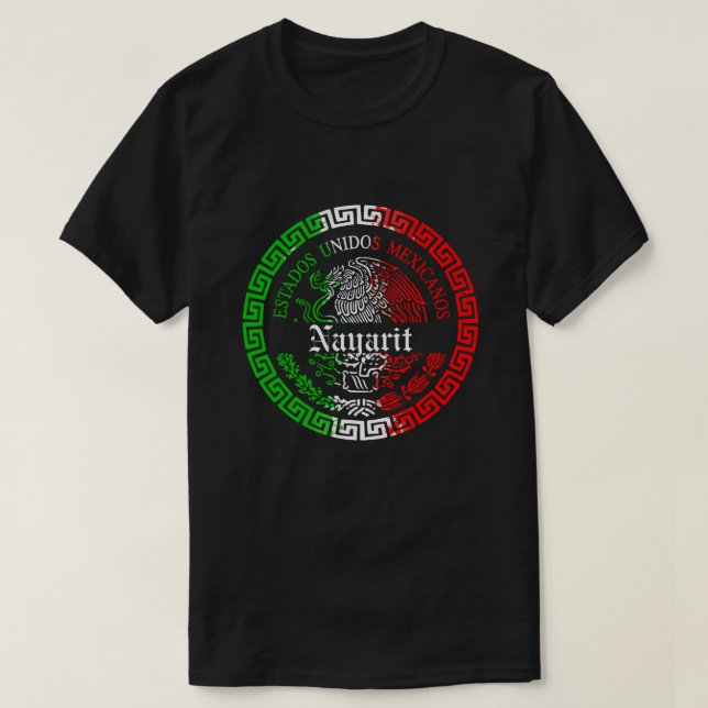 T-shirt Estado de Nayarit mexico emblème chemise (Design devant)