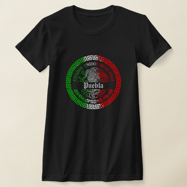 T-shirt Estado de Puebla México emblème chemise (Poser)