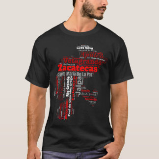 T-shirt Estado De Zacatecas Mexique Camiseta Ciudades Zac
