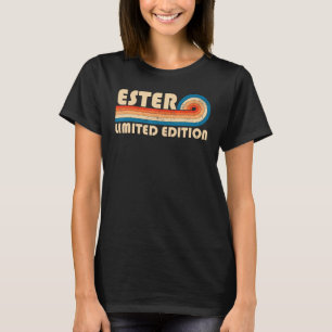 T-shirt ESTER Nom de famille Retro Vintage 80s 90s Anniver