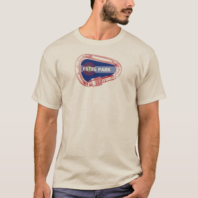 T-shirt Estes Park Climbing Mousqueton (Devant)