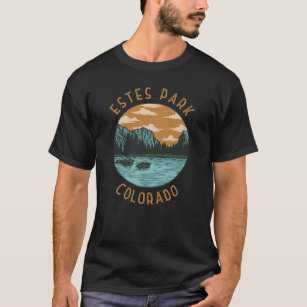 T-shirt Estes Park Colorado Cercle en détresse