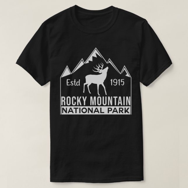 T-shirt Estes Park Colorado Rocky Mountain National Park, (Design devant)