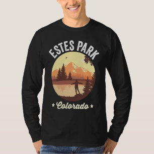 T-shirt Estes Park Montagnes Rocheuses Lac Estes Park Col