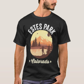 T-shirt Estes Park Montagnes Rocheuses Lac Estes Park Col