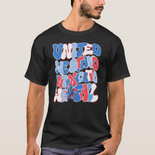 T-shirt Esthétique 4 Juillet United Nous Restons Intoxican