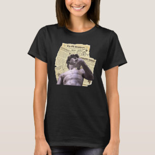 T-shirt Esthétique Académie Sombre Statue de David de Mich