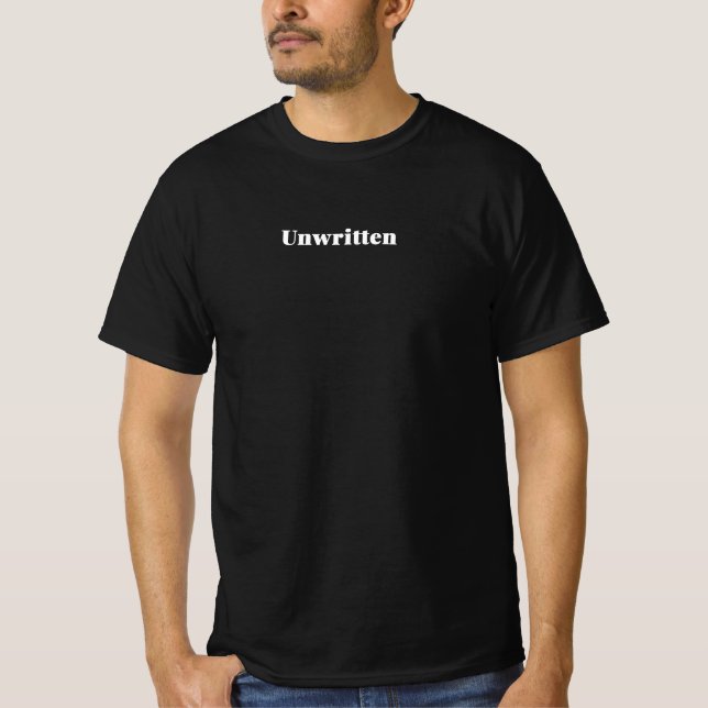T-Shirt esthétique avec mot non écrit de sens prof (Devant)