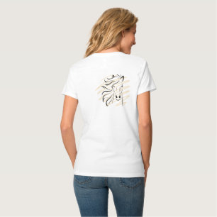 T-shirt esthétique avec tête de cheval élégante en