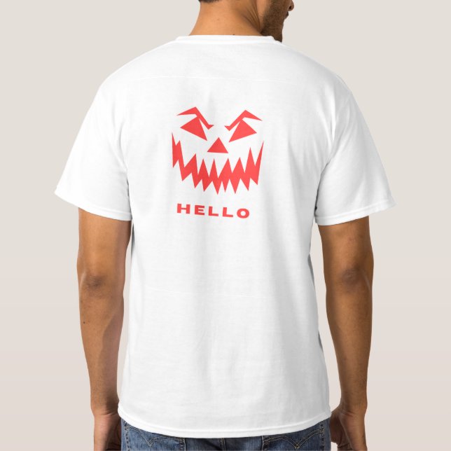 T-Shirt esthétique blanc design minimaliste (Dos)