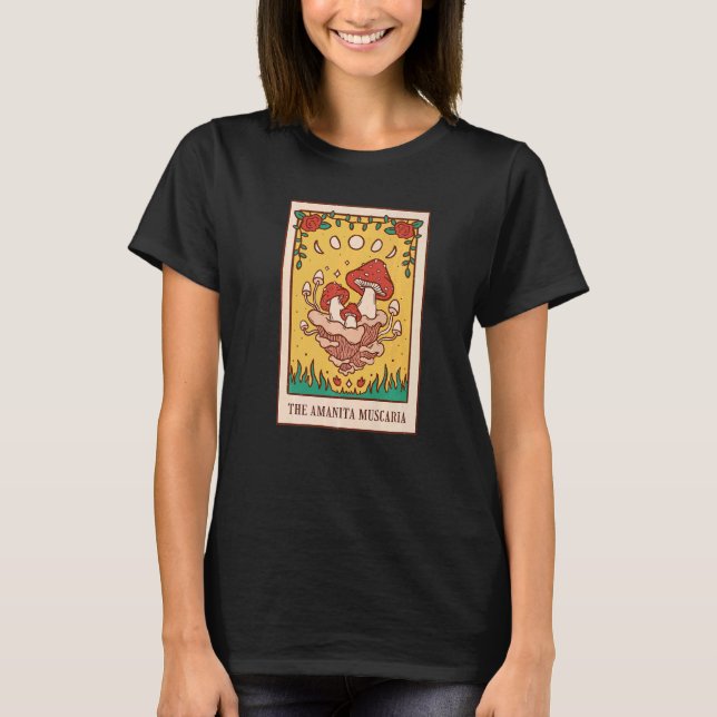 T-shirt Esthétique céleste Triple Lune Wicca Tarot de cuis (Devant)