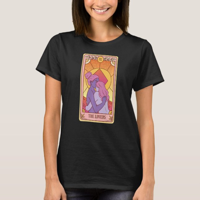 T-shirt Esthétique céleste Triple Lune Wicca Tarot de cuis (Devant)