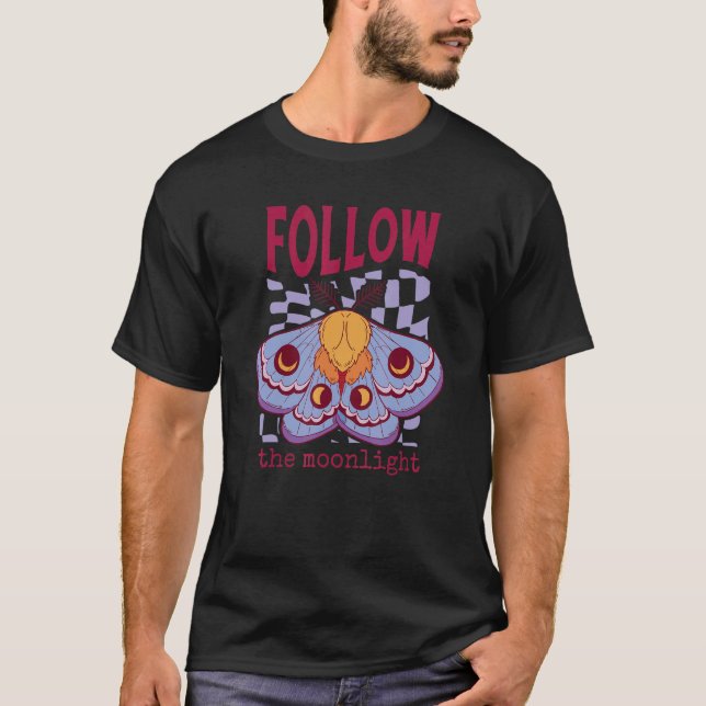 T-shirt Esthétique céleste Triple Lune Wicca Tarot de cuis (Devant)