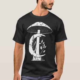 T-shirt Esthétique Cottagecore Champignon Phase de Lune Cr