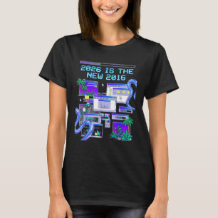 T-shirt Esthétique de l'ordinateur pixel Vaporwave 2016 T-