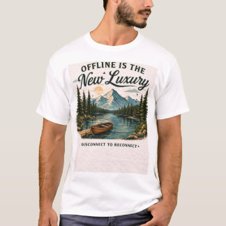 T-Shirt Ésthétique de Luxe Hors Ligne sur la Natur