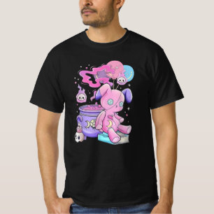 T-shirt esthétique déplaisant Éffrayant mignon gra