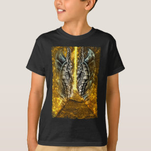 T-shirt Esthétique du dieu égyptien Anubis Pyramid
