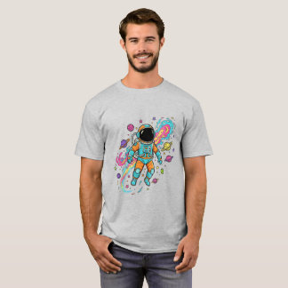 T-Shirt esthétique Galaxie Univers Cosmique Étoile