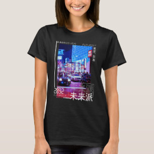 T-shirt Esthétique Japonaise Cyberpunk Tenue de Rue Tokyo