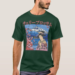 T-shirt Esthétique japonaise - Sakura Girl - Fleur de ceri