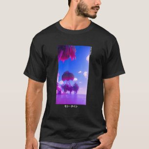 T-shirt esthétique otaku japonaise rétro vaporwave des ann