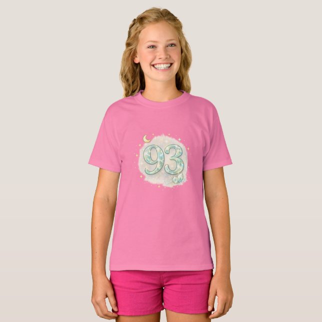 T-shirt esthétique pastel mignon 93 pour filles (Devant entier)