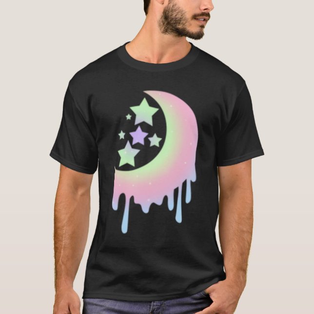 T-shirt Esthétique pour gothique pastel de lune (Devant)