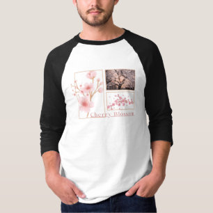 T-shirt Esthétique printemps cerise en fleurs