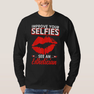 T-shirt Esthétique Selfies Lèvres Esthétique Beauticier Co