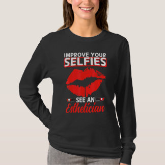 T-shirt Esthétique Selfies Lèvres Esthétique Beauticier Co