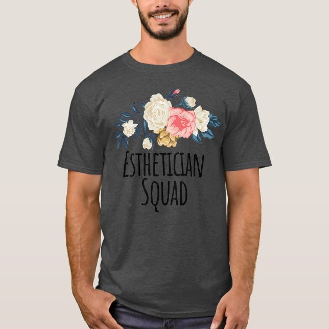 T-shirt Esthétique Squad Funny Floral Fleurs Cadeau (Devant)
