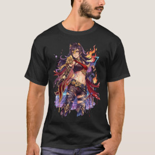 T-shirt esthétique vaporwave de Dehya dans Genshin Impact