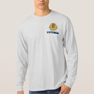 T-shirt Estonie Drapeau et blason Patriotique