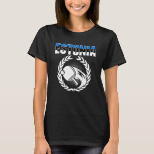 T-shirt Estonie Tennis de table Estonian Ping Pong Soutien