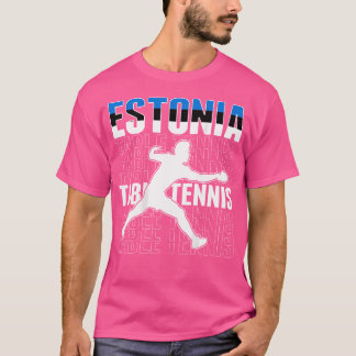 T-shirt Estonie Ventilateurs de tennis de table Jersey Est