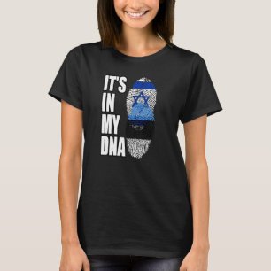T-shirt Estonien Et Israélien Mélangent Le Drapeau D'ADN P