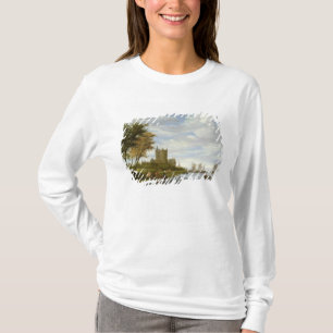 T-shirt Estuaire de rivière avec un château