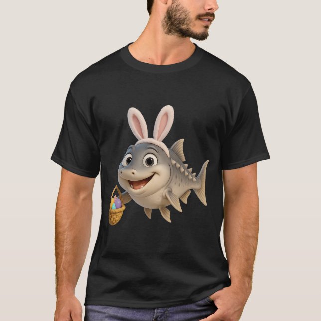 T-shirt Esturgeon Beluga de Pâques (Devant)