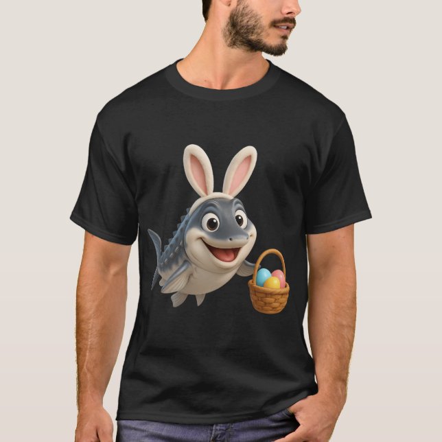 T-shirt Esturgeon blanc de Pâques (Devant)