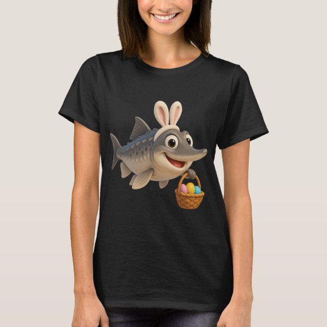 T-shirt Esturgeon Kaluga de Pâques (Devant)