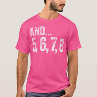 T-shirt Et 5 6 7 8 Danse Enseignant Ligne Cours de danse