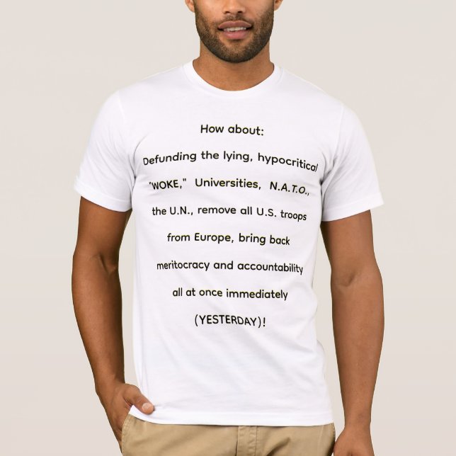 T-shirt Et à propos de RÉALITÉ  (Devant)