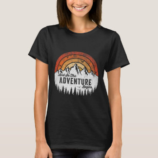 T-shirt Et ainsi commence l'aventure Camping Randonnée