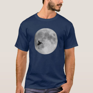 T-shirt "ET" bleu marine de traîneau et de lune