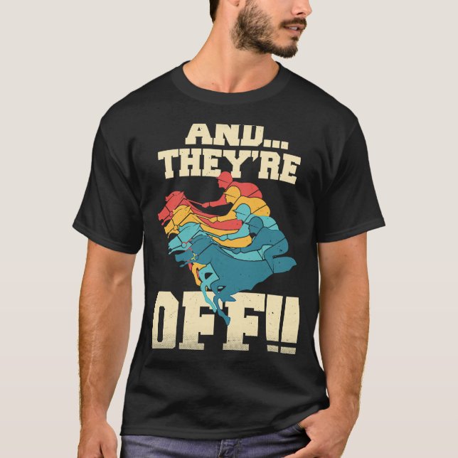 T-shirt Et c'est parti Derby de course de chevaux (Devant)